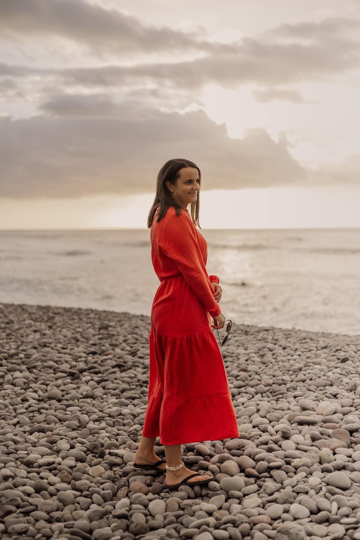 Langarm-Kleid aus Musselin Alma - Milli Wonka