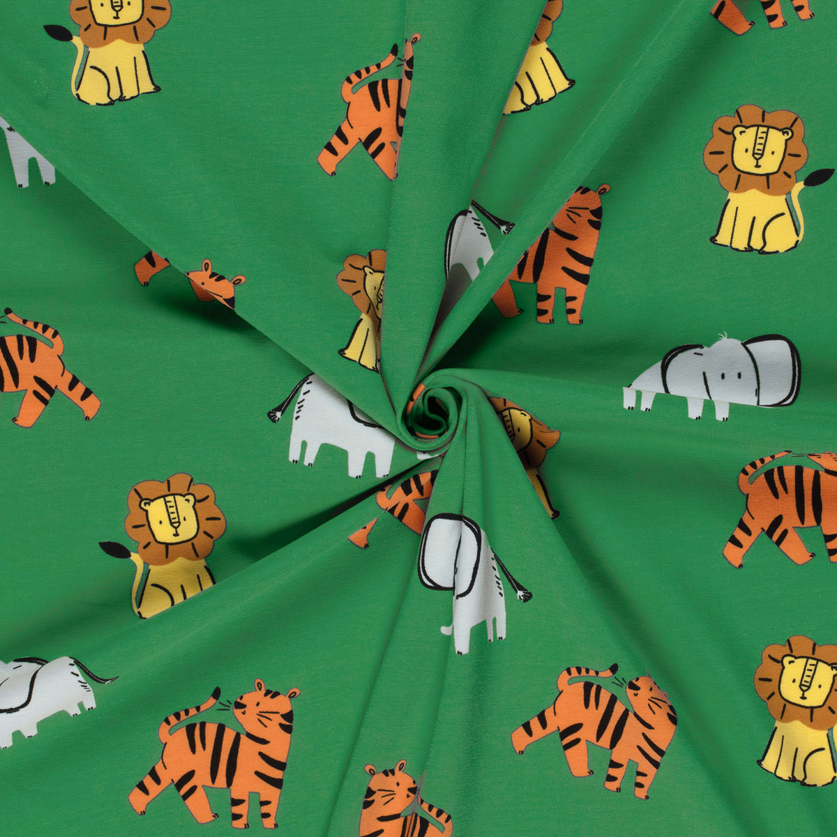Jersey „Safari Grün“- Innenfutter für Walkbekleidung