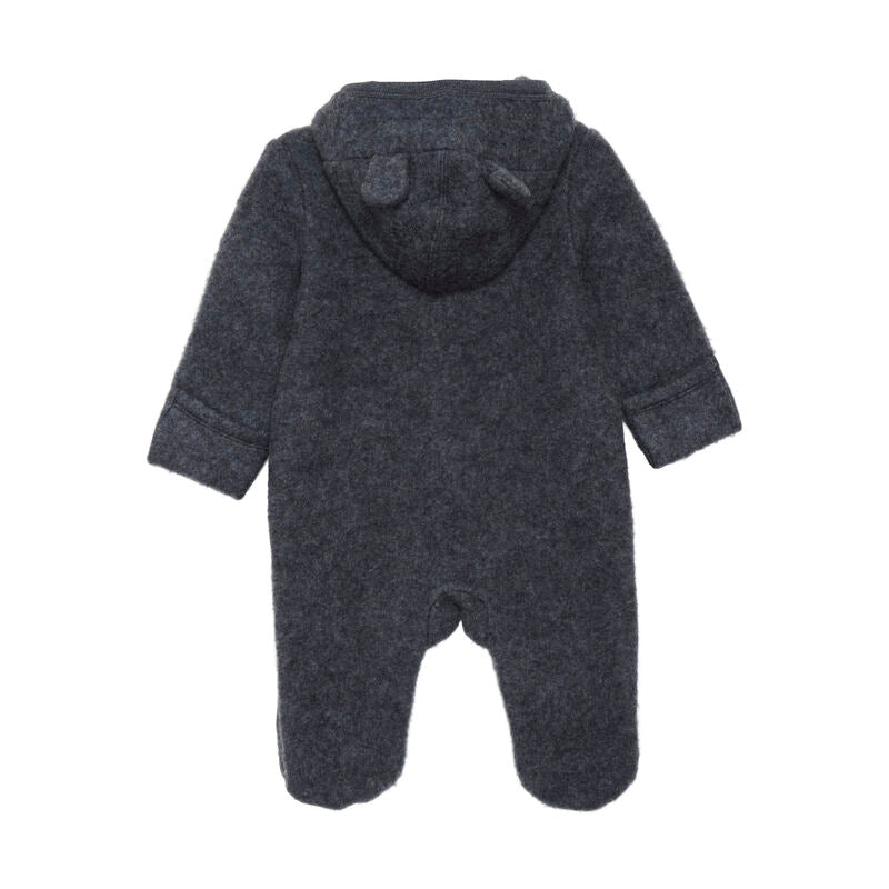 Woll-Overall Dark Grey Melange - Fixoni
