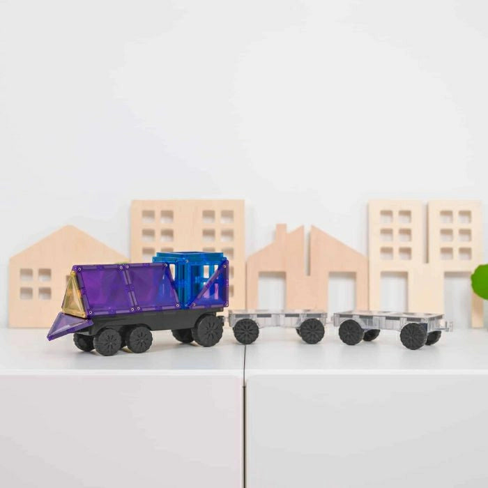 Magnetbausteine Tiles Regenbogen-Transportpaket - 50 Stück - Connetix