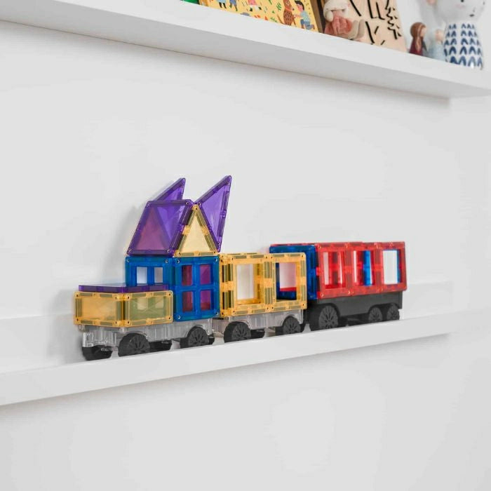Magnetbausteine Tiles Regenbogen-Transportpaket - 50 Stück - Connetix
