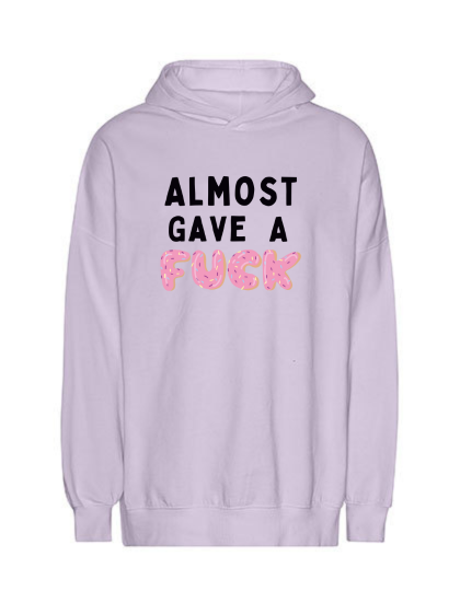 Hoodie "Almost gave a F**K" für Erwachsene - One Sweater