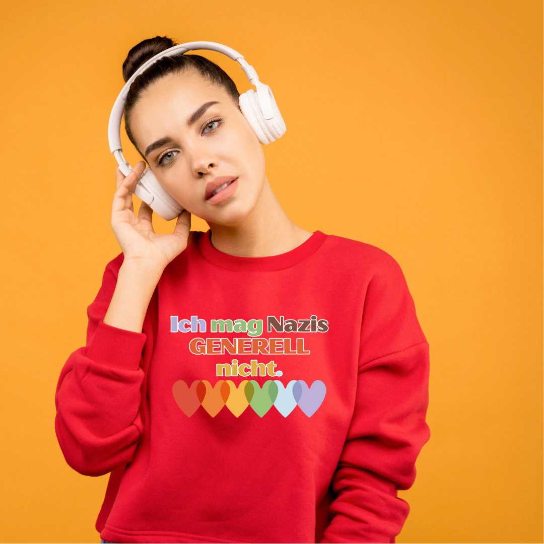 Sweater "Ich mag N*Z*S generell nicht" - in Kooperation mit seiten.verkehrt