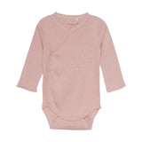 Body LS Wrap Pointelle misty rose - Fixoni