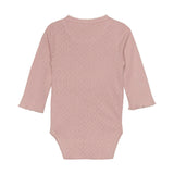 Body LS Wrap Pointelle misty rose - Fixoni