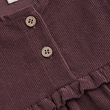 Latzhose aus Samt huckleberry - Fixoni