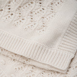 Strickdecke 100x100 cm eggnog - Fixoni