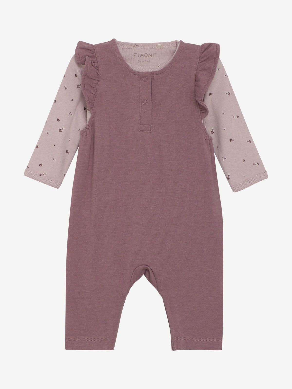 Body LS mit Strampler wistful mauve - Fixoni