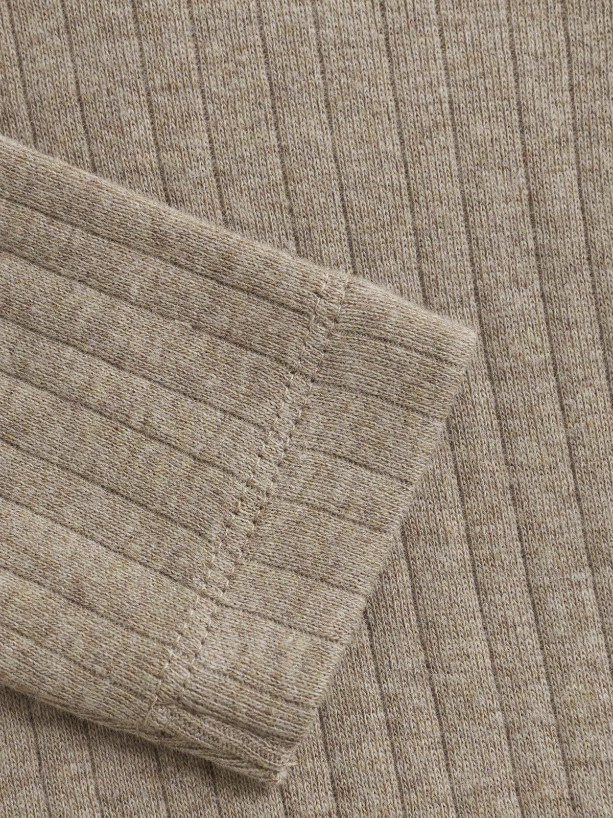 Langarm Body LS Melange mocha meringue - Fixoni