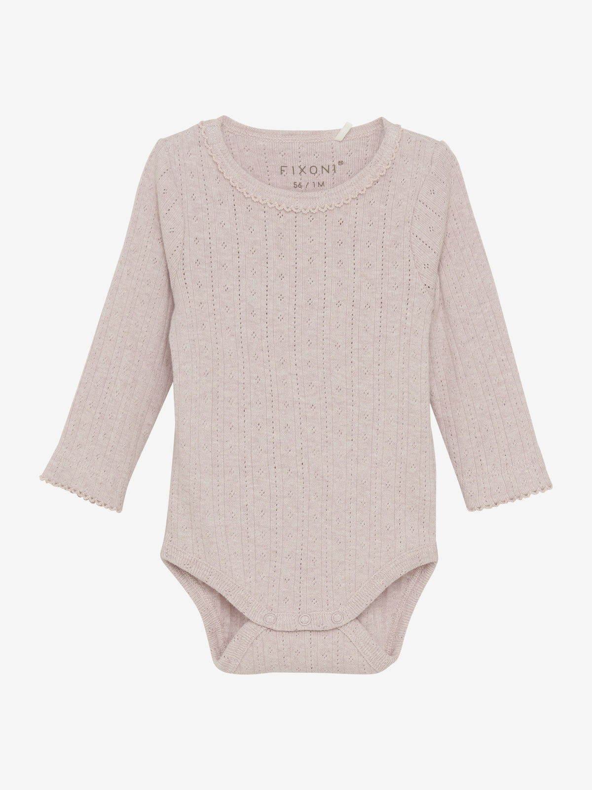 Langarm Body LS Melange violet ice - Fixoni
