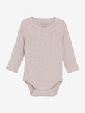 Langarm Body LS Melange violet ice - Fixoni