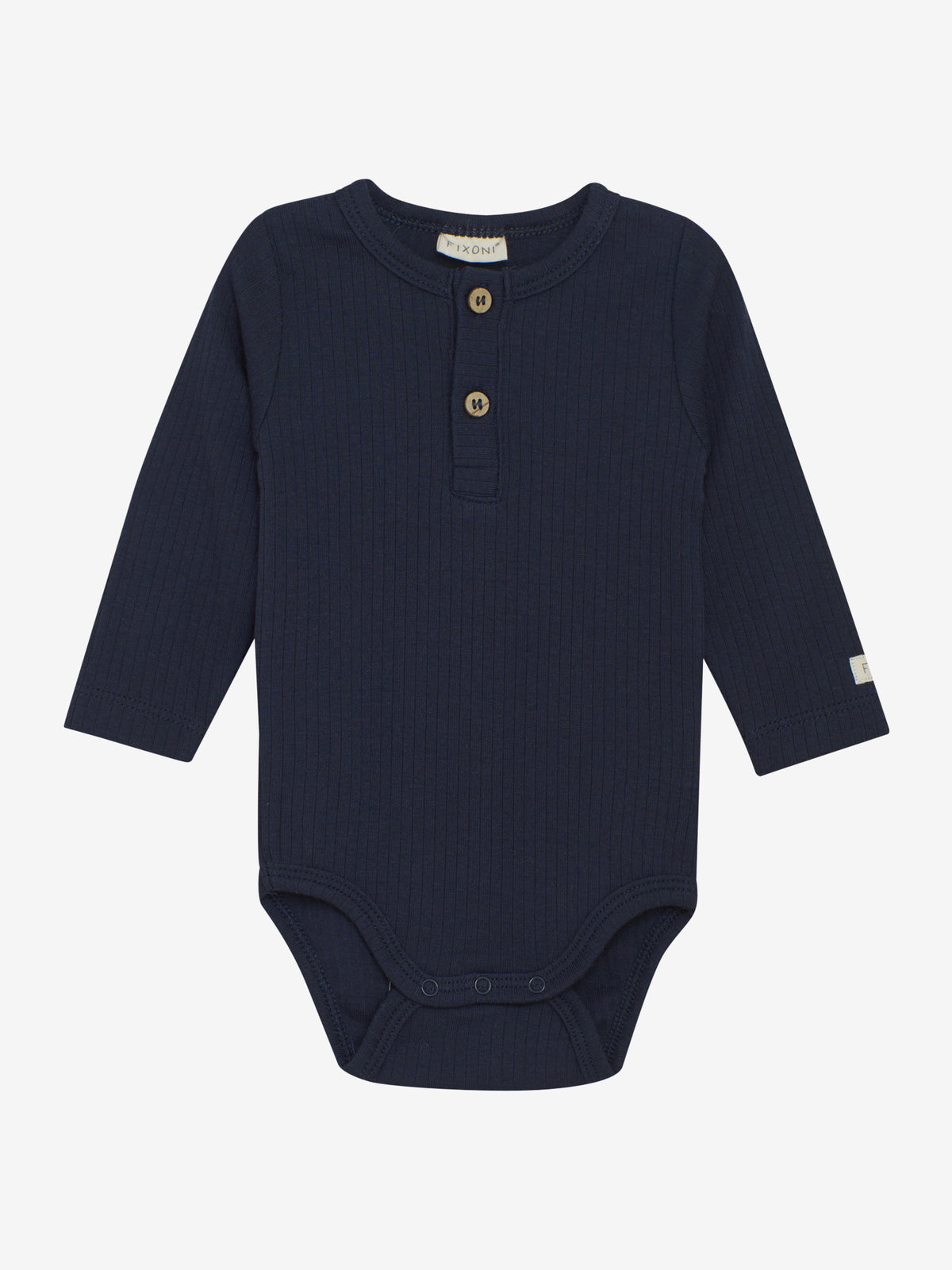 Langarm Body LS Rib navy blazer - Fixoni