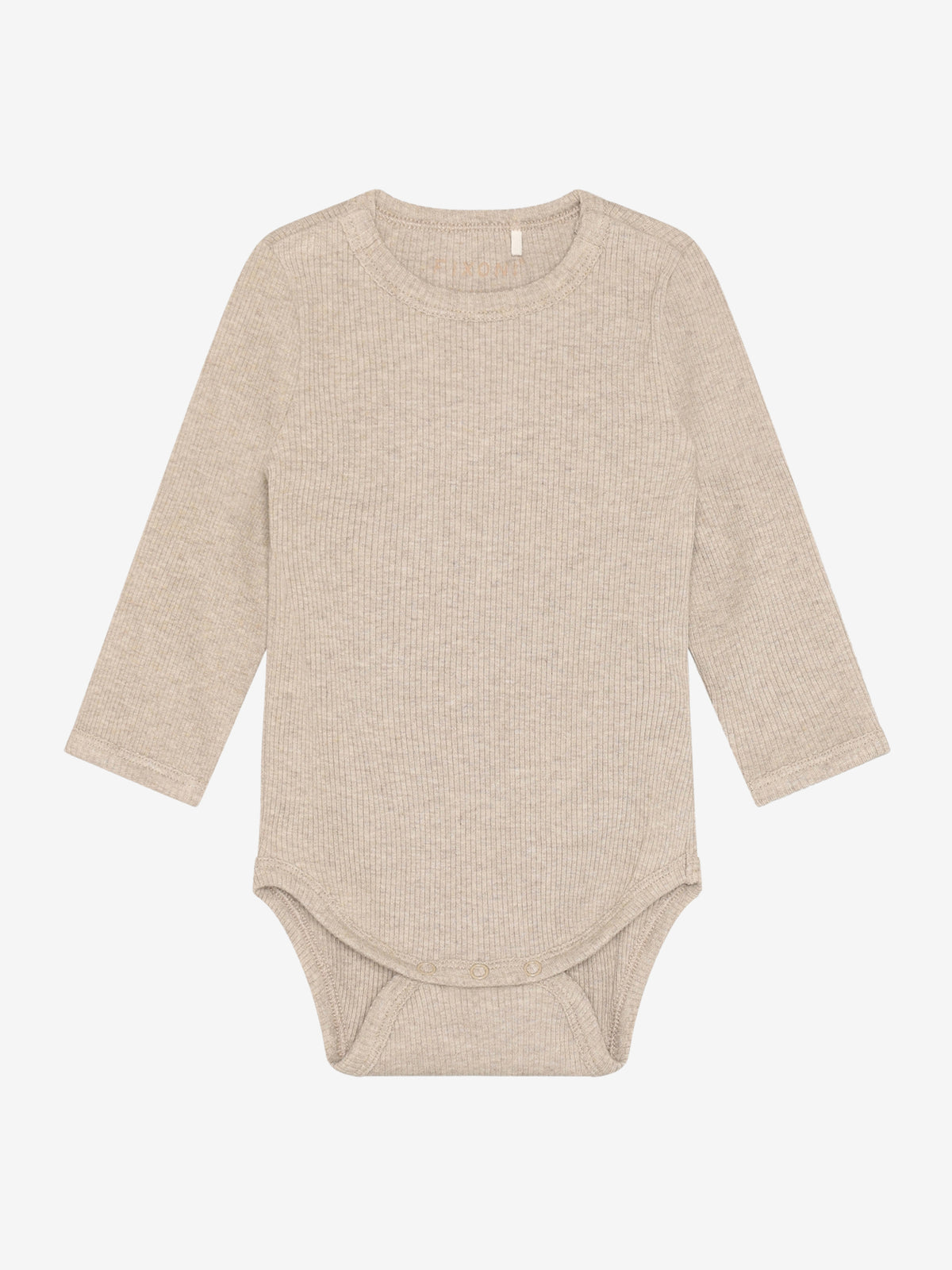 Body LS melange gerippt pure cashmere - Fixoni