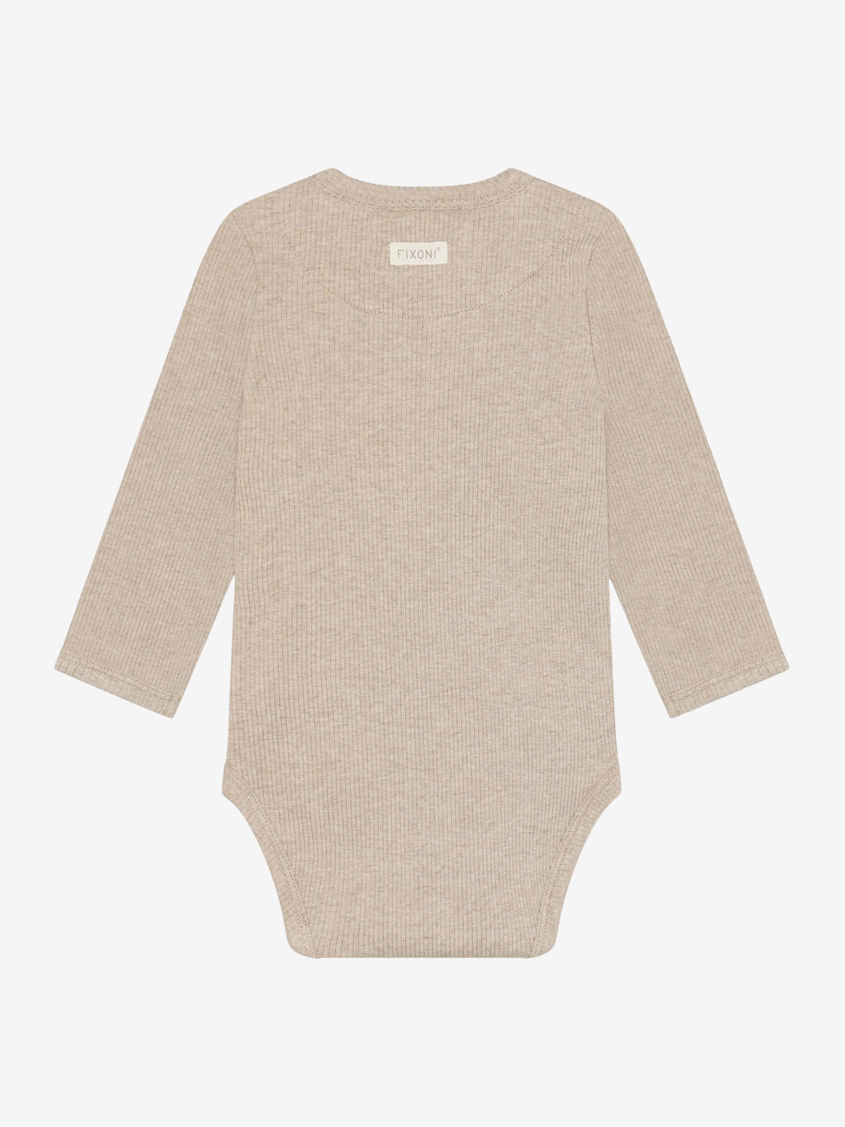 Body LS melange gerippt pure cashmere - Fixoni