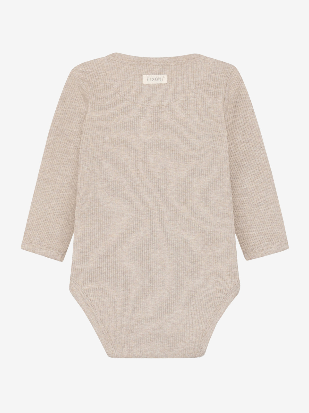 Wickel Body gerippt LS pure cashmere melange - Fixoni