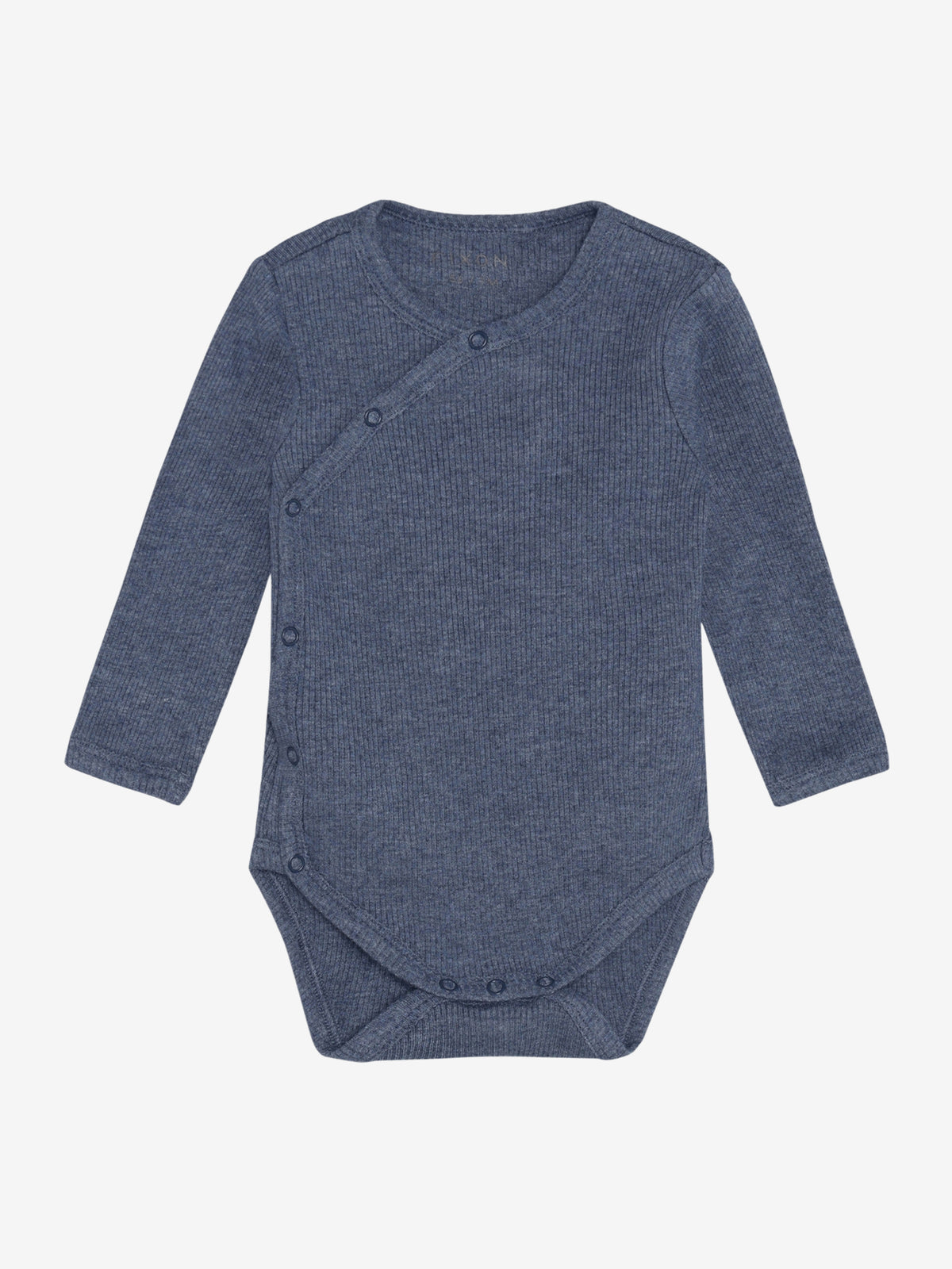 Wickel Body gerippt LS vintage indigo melange - Fixoni