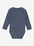 Wickel Body gerippt LS vintage indigo melange - Fixoni