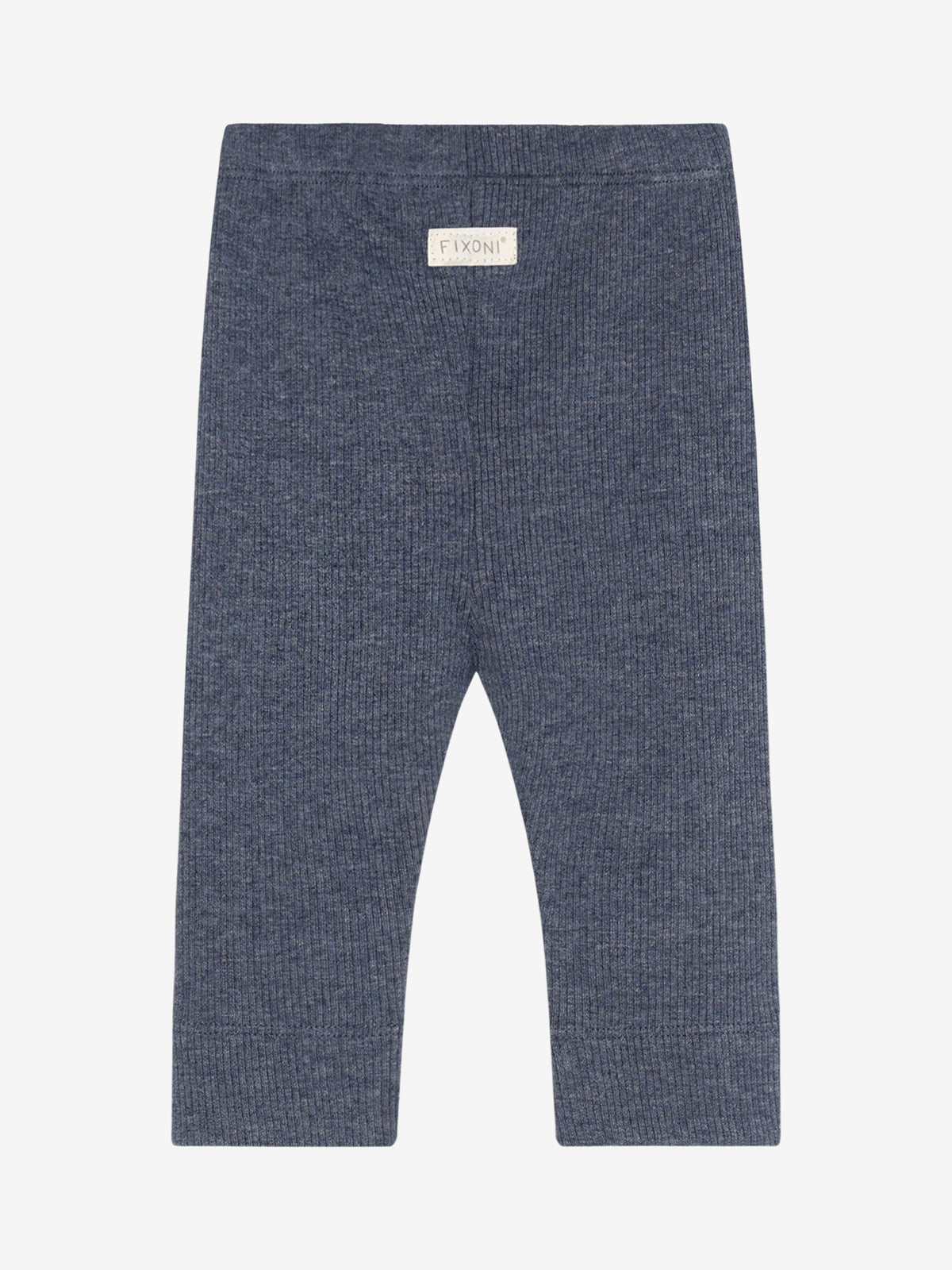 Leggings gerippt vintage indigo melange - Fixoni