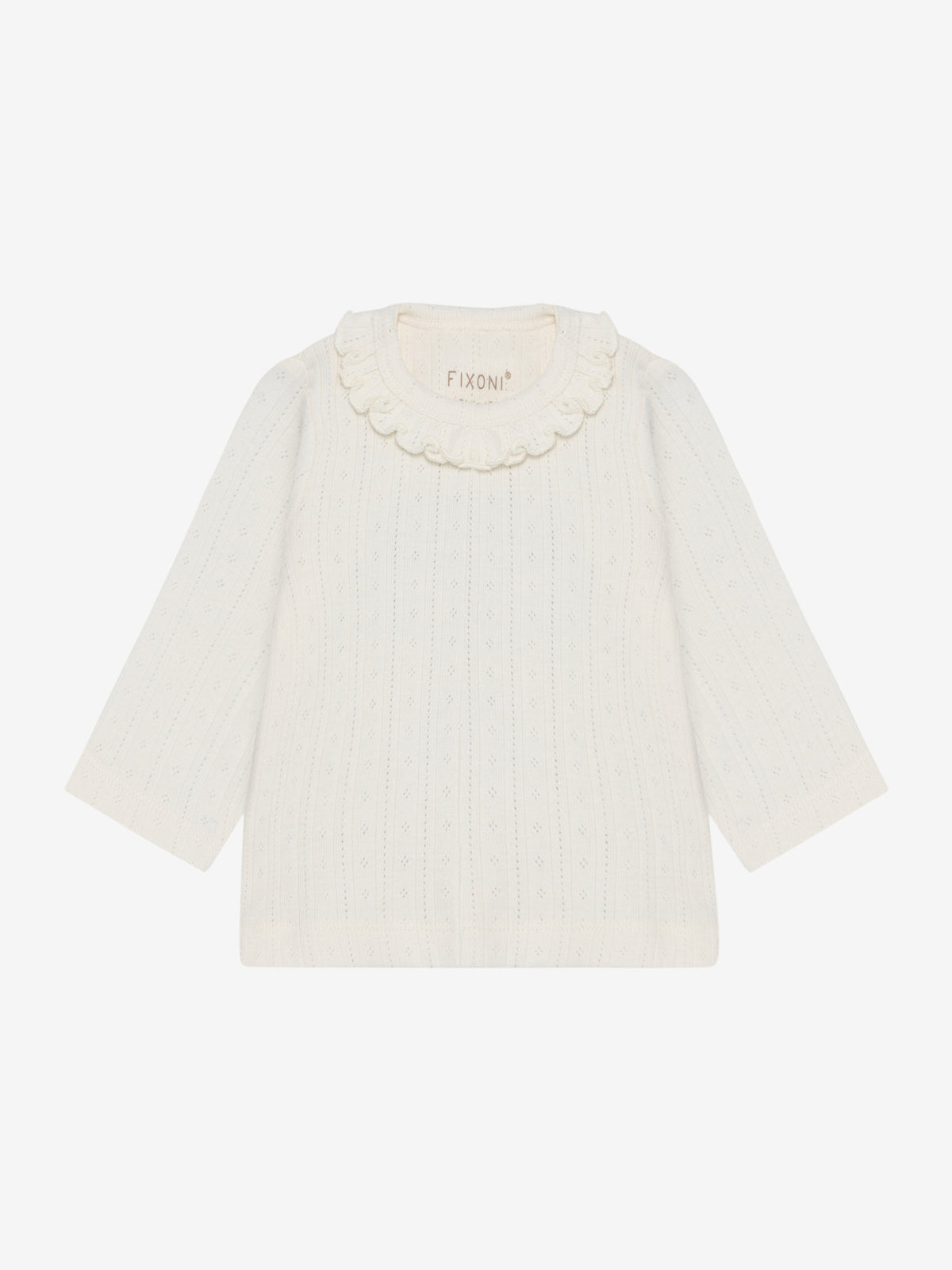 Langarmshirt Pointelle eggnog - Fixoni