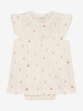 Bodykleid SS Pointelle eggnog - Fixoni