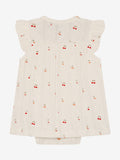 Bodykleid SS Pointelle eggnog - Fixoni
