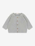 Strickjacke flint grey melange - Fixoni