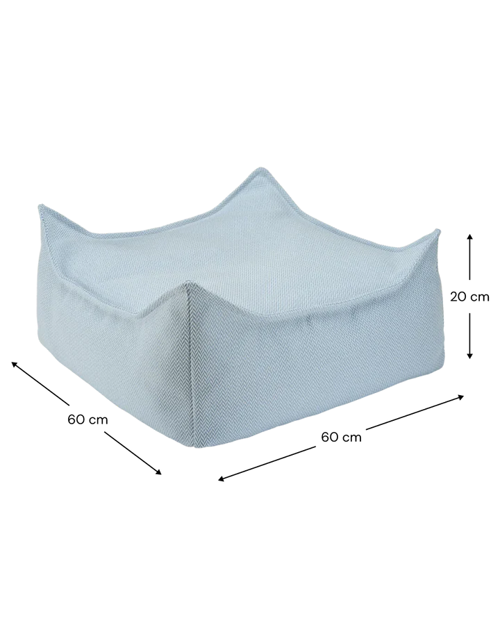 Azure Outdoor Square Ottoman - Wigiwama