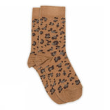 Baumwoll-Socken "Leopard" biscuit - Melton
