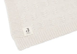 Decke Wiege 75x100cm Grain Knit - Oatmeal - Jollein