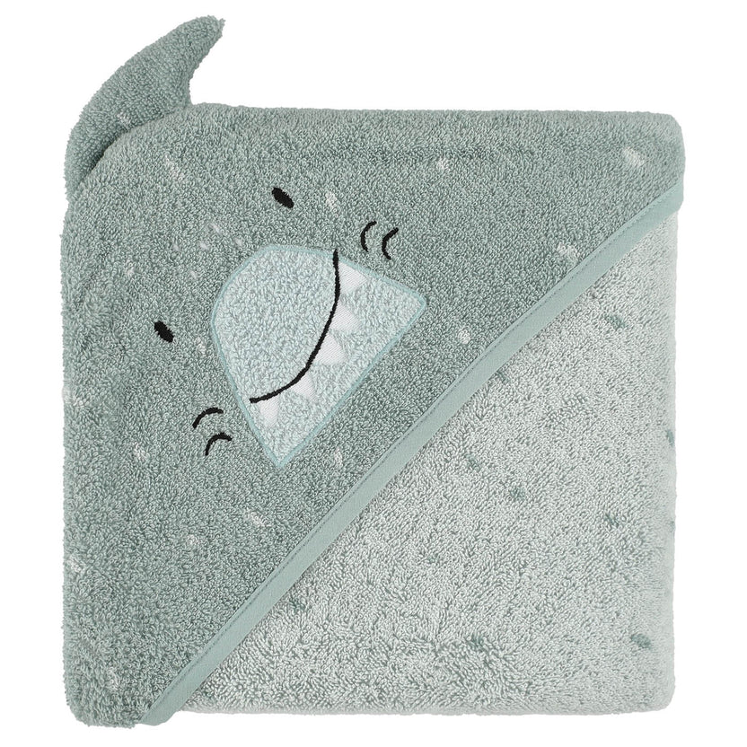 Kapuzenbadetuch | 75x75cm - Mr. Shark - Trixie Baby
