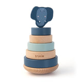 Holz Stapelturm - Mrs. Elephant - Trixie Baby
