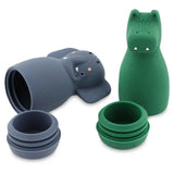 Badespielzeug Spritztiere - Mrs. Elephant & Mr. Crocodile - Trixie Baby