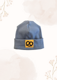 Statement-Beanie "Rauchblau" - Milli Wonka