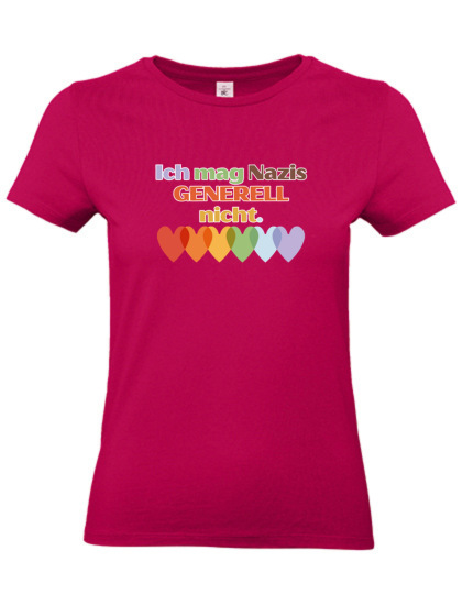 Tailliertes T-Shirt "Ich mag N*Z*S generell nicht"  - in Kooperation mit seiten.verkehrt