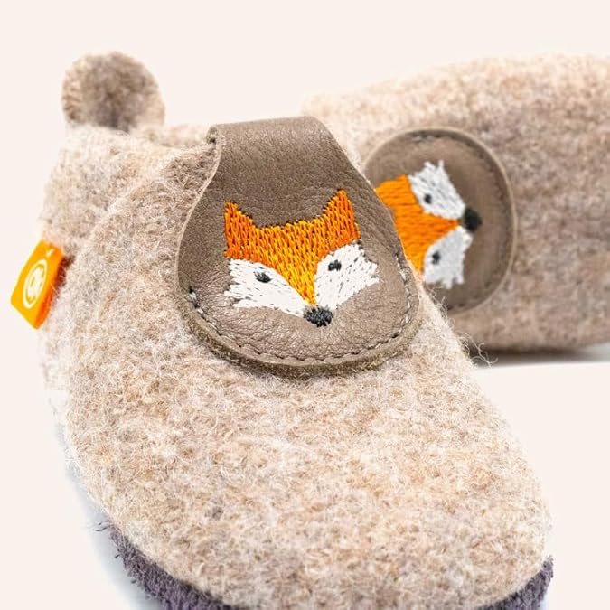 Filz-Hausschuh Filz-Poppie Füchschen - Orangenkinder