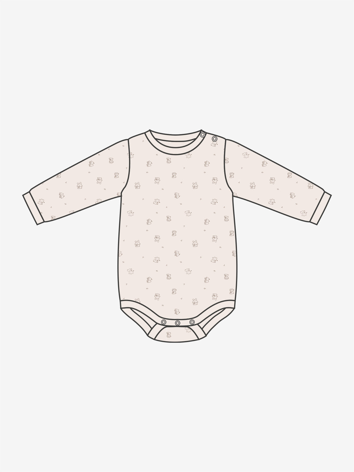 Body LS almond peach - Fixoni