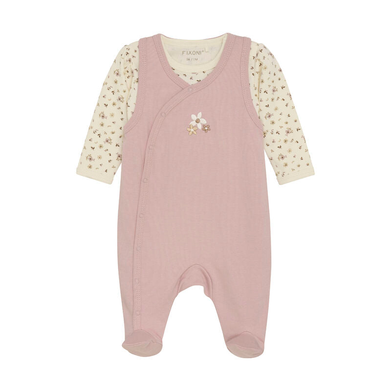 Body LS mit Strampler shadow gray - Fixoni