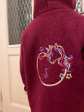 Walkjacke Unicorn (Gestickt) versch. Farben - Milli Wonka