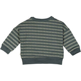 Babysweatshirt Stripe balance green /poerty green - Müsli by Green Cotton