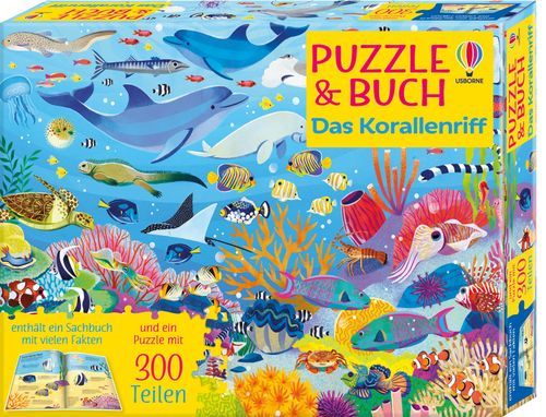 Puzzle & Buch: Das Korallenriff - Usborne Verlag