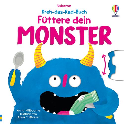 Dreh-das-Rad-Buch: Füttere dein Monster - Usborne Verlag