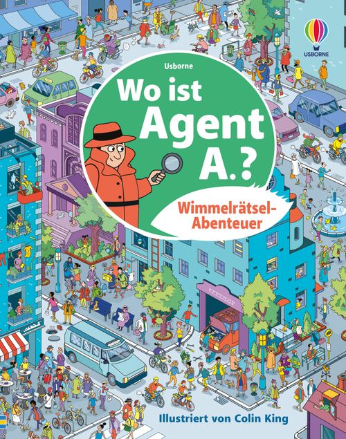 Wimmelrätsel-Abenteuer: Wo ist Agent A.? - Usborne Verlag
