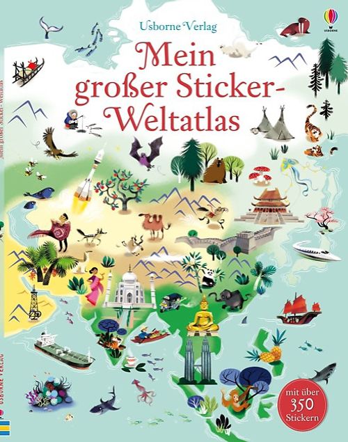 Mein großer Sticker-Weltatlas - Usborne Verlag