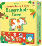 Allererstes Puzzle & Buch: Bauernhof - Usborne Verlag