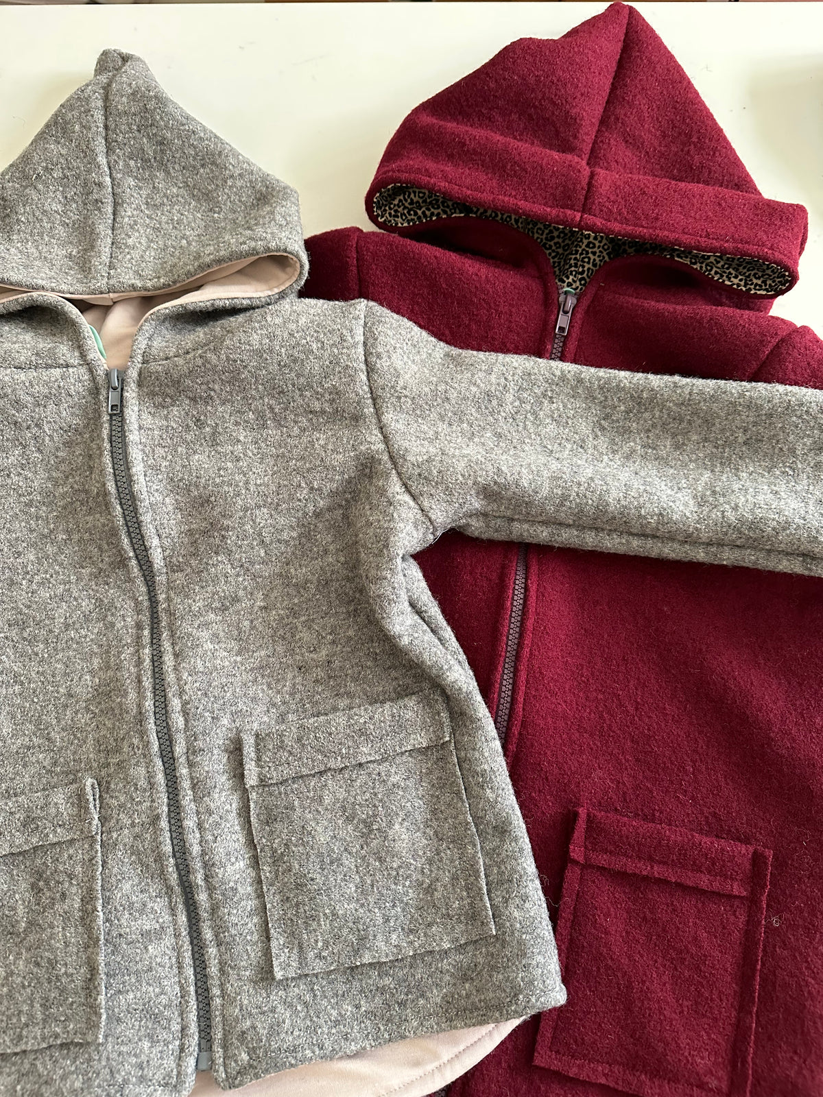 Aufgesetzte Taschen für Walkjacken