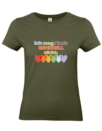 Tailliertes T-Shirt "Ich mag N*Z*S generell nicht"  - in Kooperation mit seiten.verkehrt