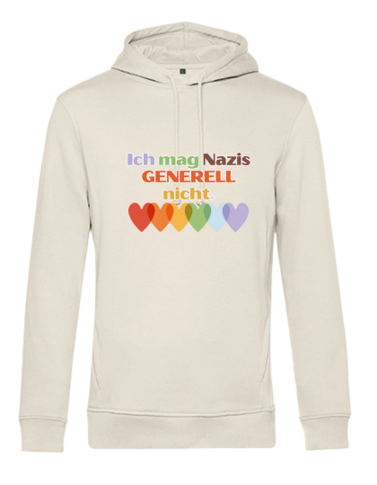 Hoodie "Ich mag N*Z*S generell nicht" - in Kooperation mit seiten.verkehrt
