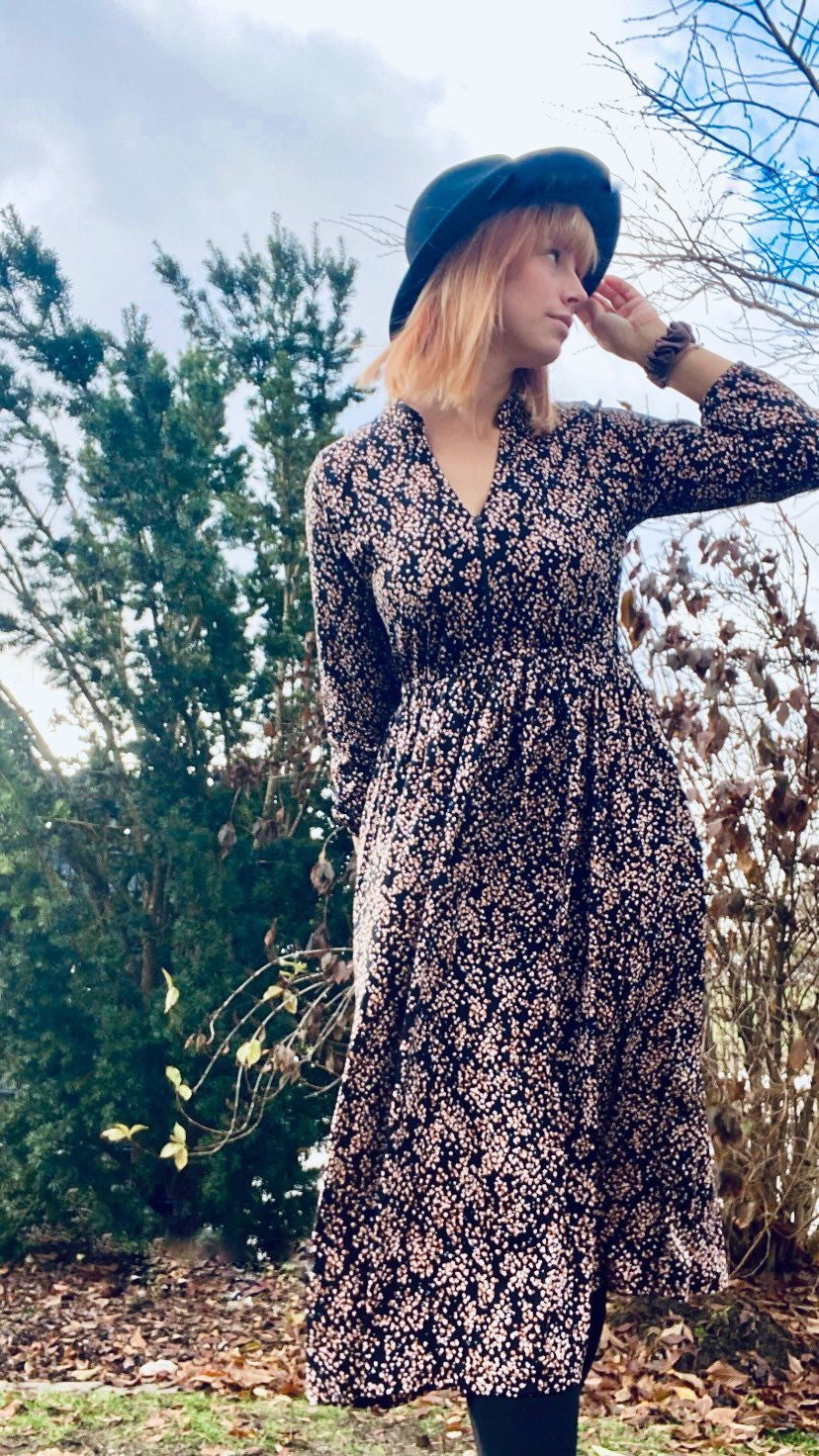 Viskose-Kleid "Rosalie" Langarm - Milli Wonka