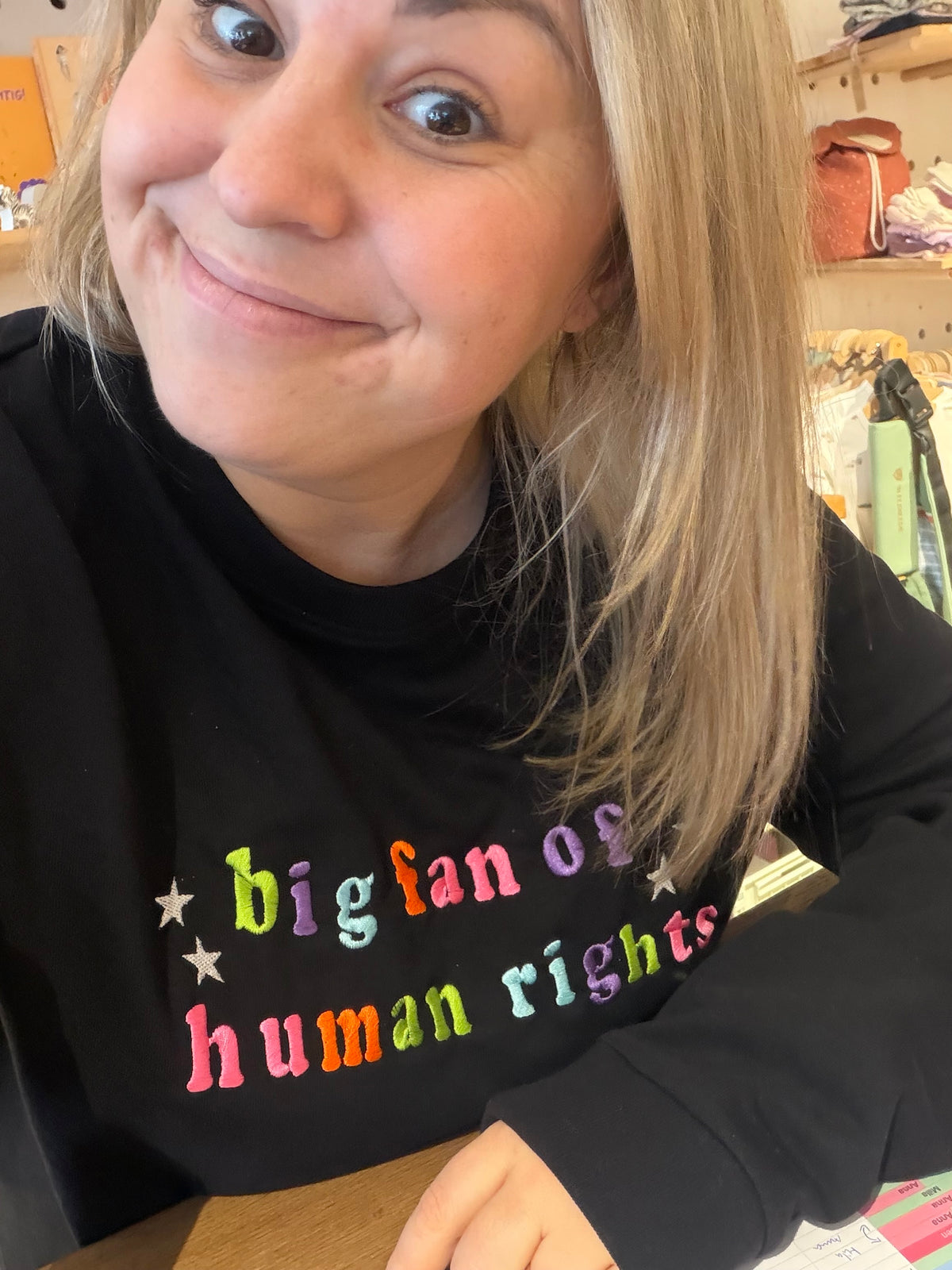 Oberteil "Big Fan of Human Rights" für Erwachsene - One Sweater