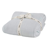 Musselindecke 4-layer cashmere blue - Babybello